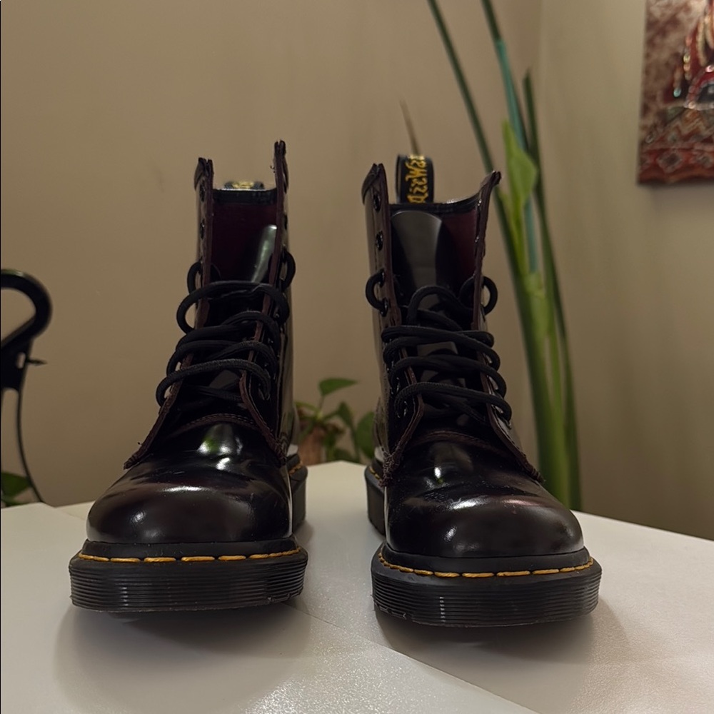New/Never Worn Women’s Dr. Martens 1460 8-Eye Vegan Boot - Red - Size 6 US/37 EU